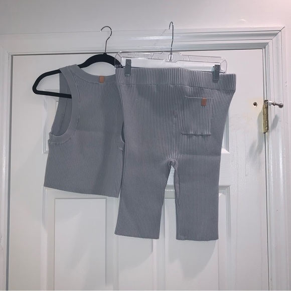 NWOT LUNYA Cozy Cotton Silk Ribbed Bike Short and Tank Top - Picture 14 of 14